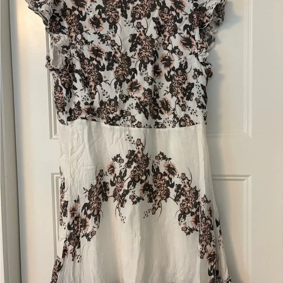 Free People -  V-Neck Ruffle Dress - Picture 2 of 2